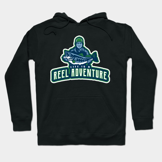 Life is a Reel Adventure Hoodie by JonTee